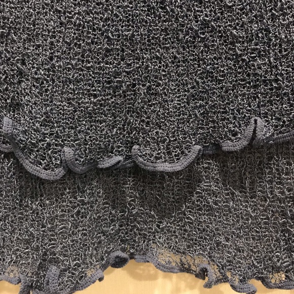 Stretchy Soft Open Knit Top Bell Sleeve - Picture 2 of 3